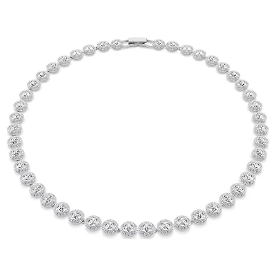 Collier Una Angelic en Métal Rhodié avec Cristaux Swarovski - 15