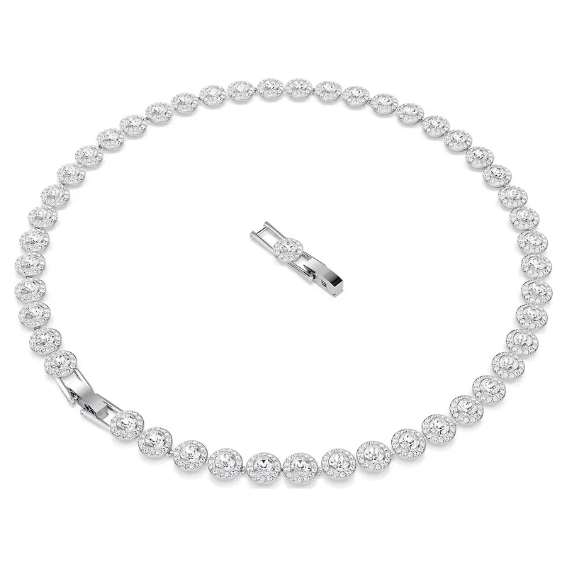 Collier Una Angelic en Métal Rhodié avec Cristaux Swarovski - 15