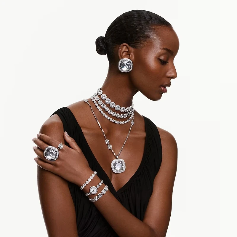Collier Una Angelic en Métal Rhodié avec Cristaux Swarovski - 15