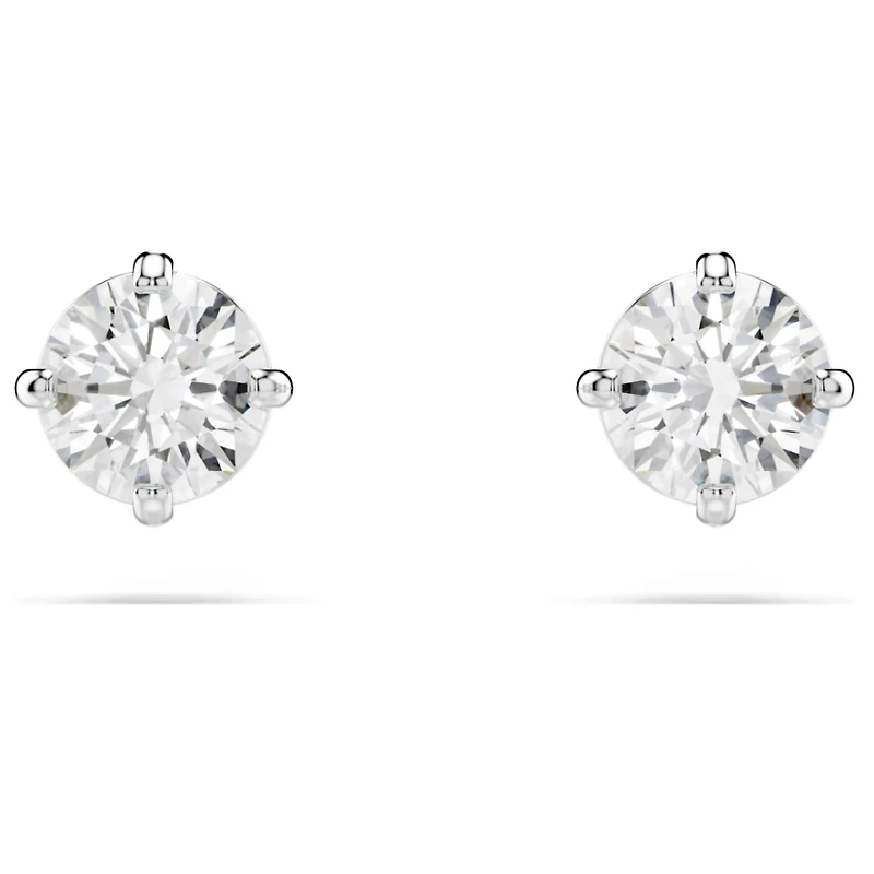 Stilla Attract Rhodium Plated Stud Earrings with Swarovski Crystal