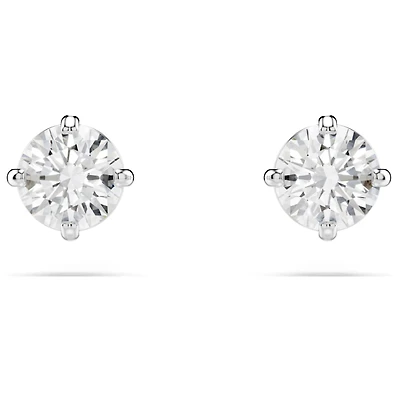 Stilla Attract Rhodium Plated Stud Earrings with Swarovski Crystal