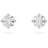 Stilla Attract Rhodium Plated Stud Earrings with Swarovski Crystal
