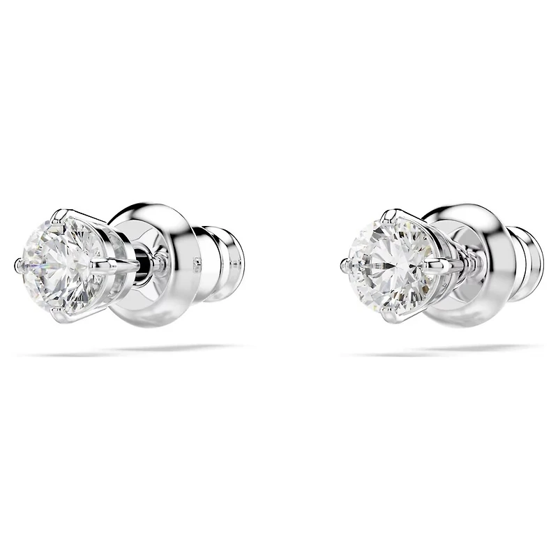 Stilla Attract Rhodium Plated Stud Earrings with Swarovski Crystal
