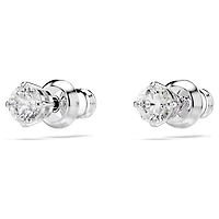 Stilla Attract Rhodium Plated Stud Earrings with Swarovski Crystal