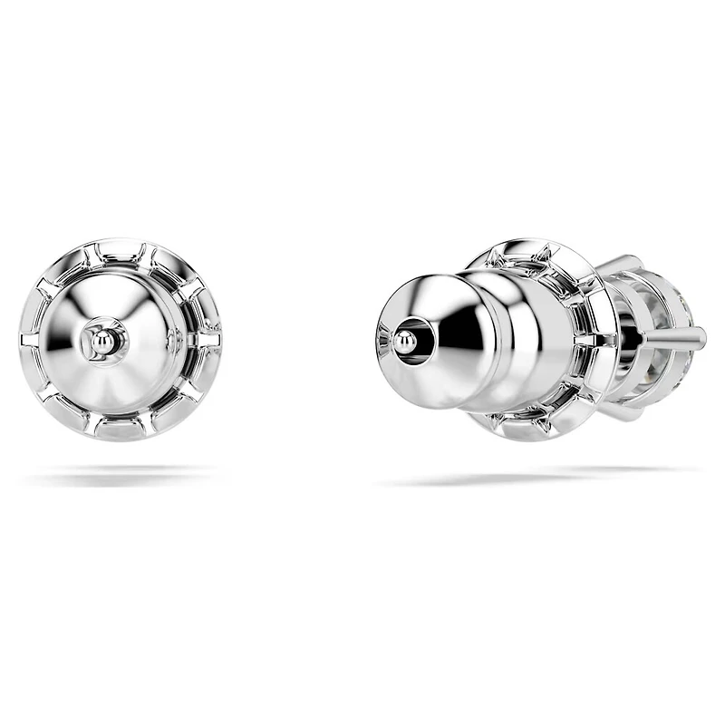 Stilla Attract Rhodium Plated Stud Earrings with Swarovski Crystal