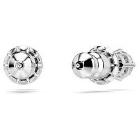 Stilla Attract Rhodium Plated Stud Earrings with Swarovski Crystal