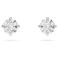 Stilla Attract Rhodium Plated Stud Earrings with Swarovski Crystal