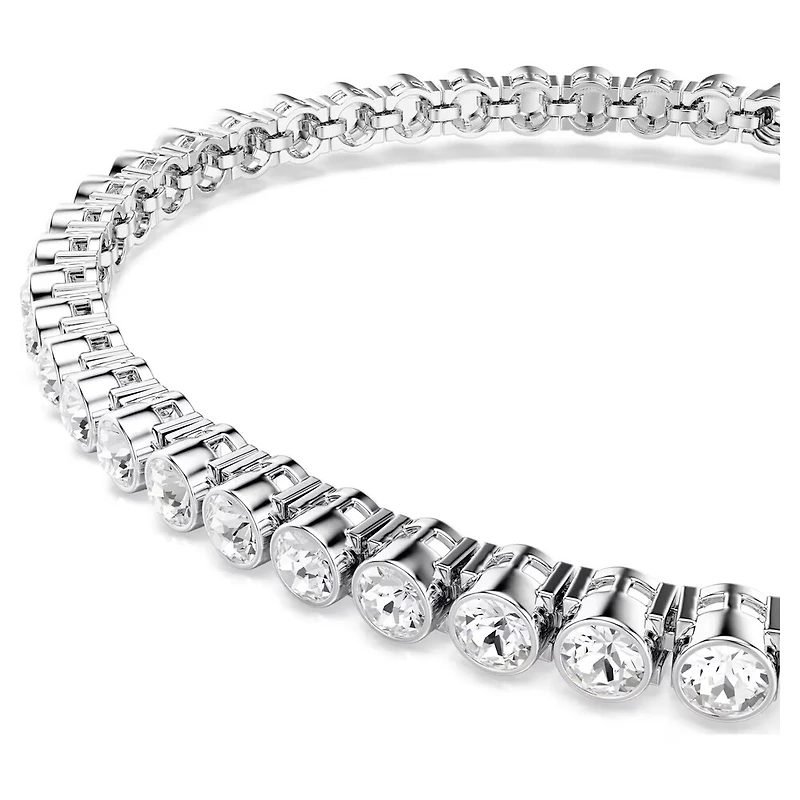 Bracelet Tennis Imber Emily en Métal Rhodié avec Cristaux Swarovski - 7.5