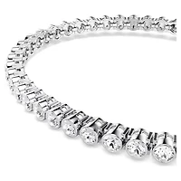 Bracelet Tennis Imber Emily en Métal Rhodié avec Cristaux Swarovski - 7.5