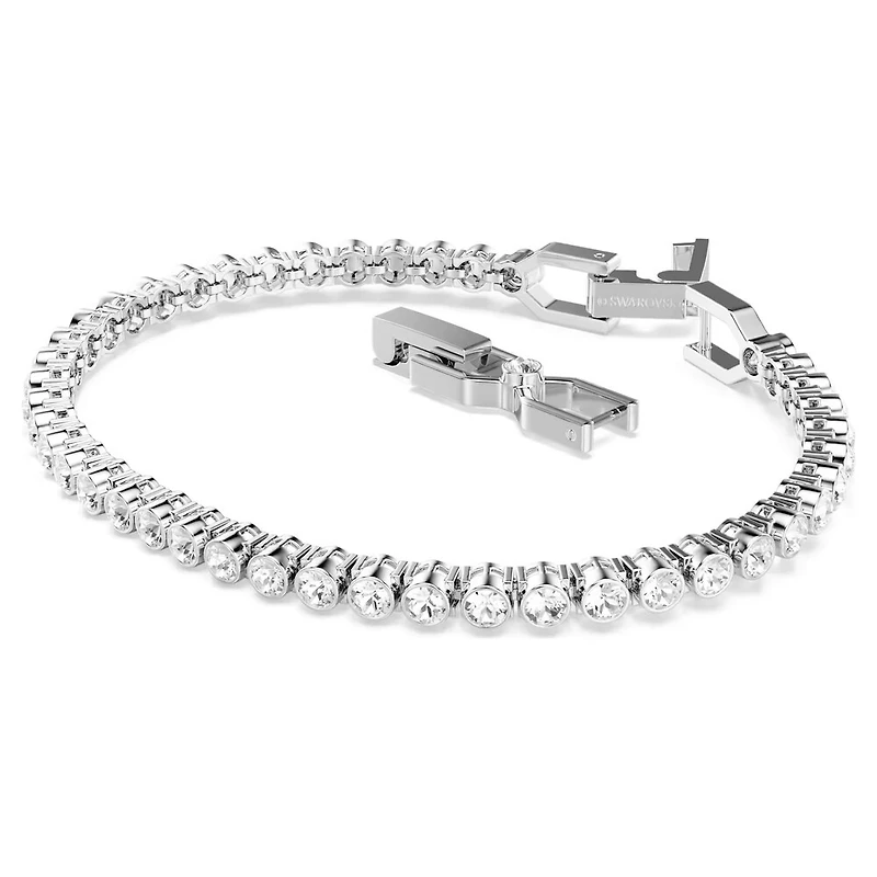 Bracelet Tennis Imber Emily en Métal Rhodié avec Cristaux Swarovski - 7.5