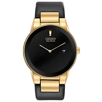 Montre Citizen Eco-Drive pour hommes - acier inoxydable & bracelet en cuir | Doucet Latendresse