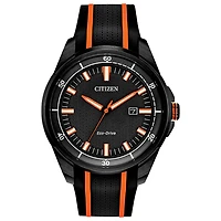 Citizen Eco-Drive, Stainless Steel Black Ion Plated & Black Dial | Doucet Latendresse