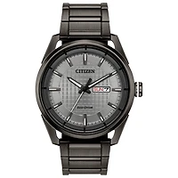 Citizen Eco-Drive For Women, Stainless Steel Black Ion Plated & Gray Dial | Doucet Latendresse