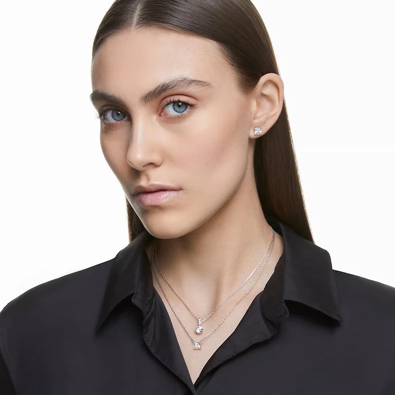 Collier Stilla en Métal Rhodié avec Cristaux Swarovski - 15