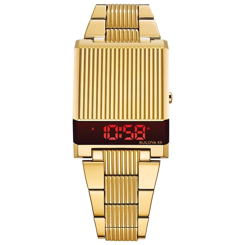 MONTRE BULOVA POUR HOMMES BRACELET EN ACIER INOXYDABLE DE TON OR | Doucet Latendresse