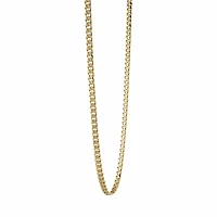 Chaîne gourmette 22'' pour homme - Acier inoxydable jaune. Color: jaune | Doucet Latendresse