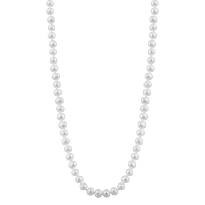 Collier de Perles de 18 pouces - fermoir en or 14K