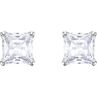 Attract stud pierced earrings, white