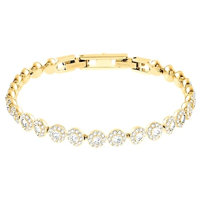 Swarovski ''Angelic'' bracelet - White, gold-tone plated. Color: yellow | Doucet Latendresse