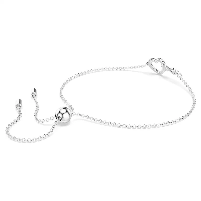 Bracelet Hyperbola en Métal Rhodié avec Cristaux Swarovski - 9.5