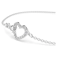 Bracelet Hyperbola en Métal Rhodié avec Cristaux Swarovski - 9.5