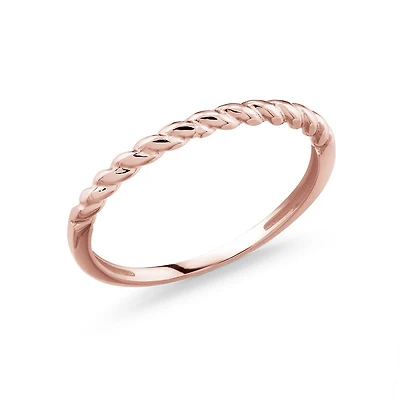 Band for woman - 10K rose gold. Color: pink | Doucet Latendresse
