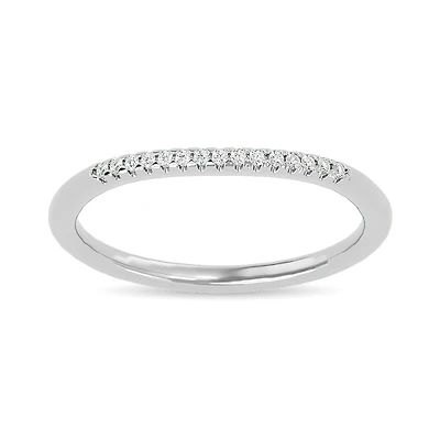 10K Gold Semi-Eternity Band with Diamonds. Color: | Doucet Latendresse