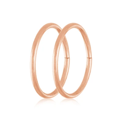 Boucles d'oreilles dormeuses de 11mm - Or rose 10K. Color: rose | Doucet Latendresse
