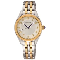 Seiko classic two-tone ladies' watch- silver and gold | Doucet Latendresse