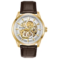 Montre Bulova pour homme - Boîtier en acier inoxydable & Bracelet en cuir | Doucet Latendresse
