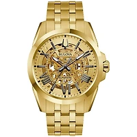 Montre Bulova pour homme avec boîtier en acier inoxydable doré | Doucet Latendresse