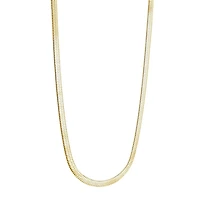 Collier Flate Jaune en acier inoxydable de 16 avec une extension de 3. Color: jaune | Doucet Latendresse