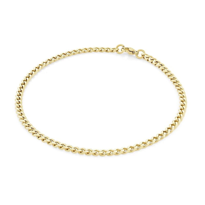 Gold plated stainless steel ankle chain