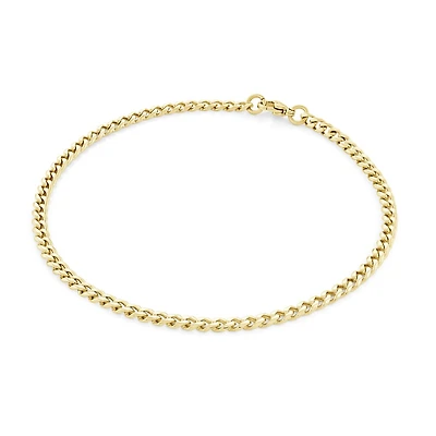 Gold plated stainless steel ankle chain
