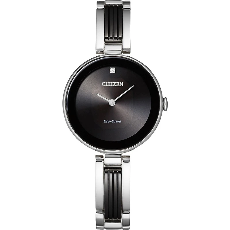 AXIOM watch : two-tone stainless steel bracelet and case with black ion plating. | Doucet Latendresse