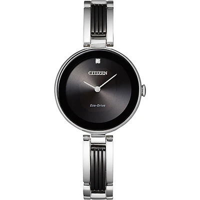 AXIOM watch : two-tone stainless steel bracelet and case with black ion plating. | Doucet Latendresse