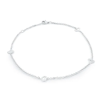 Bracelet avec motif cœur pour femme - Argent sterling | Doucet Latendresse