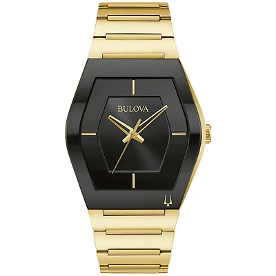 Montre Bulova pour homme -bracelet en acier inoxydable doré | Doucet Latendresse