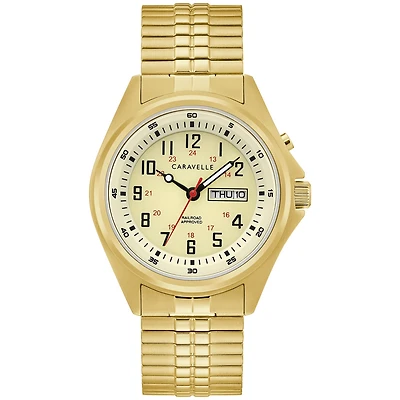 Caravelle Watch Traditional with Stainless Steel Bracelet and Case - 40mm | Doucet Latendresse