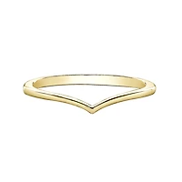 Bague V 10K. Color: jaune | Doucet Latendresse
