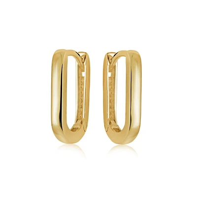 Earrings for women in 10k yellow gold. Color: yellow | Doucet Latendresse