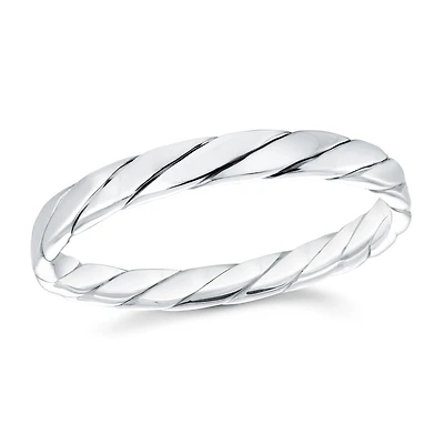 Band for men .925 silver sterling. Color: white | Doucet Latendresse