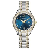 Montre Citizen Silhouette Crystal avec Bracelet et Boitier en Acier Inoxydable - 30mm | Doucet Latendresse
