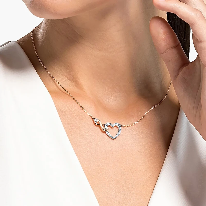 Collier Hyperbola en Métal Plaqué Deux-Tons avec Cristaux Swarovski - 15