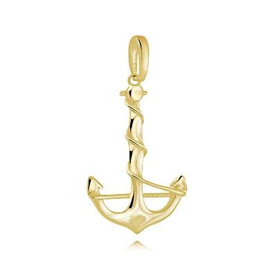 Pendentif ancres en or jaune 10K. Color: jaune | Doucet Latendresse