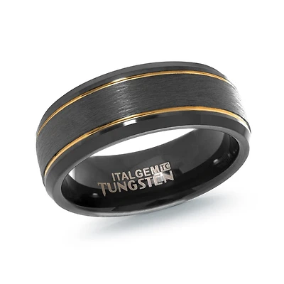 Band for men Tungsten. Color: black | Doucet Latendresse