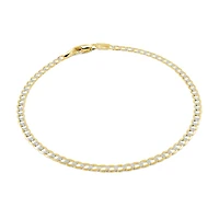 Bracelet gourmette de 2.5mm en Or Deux-Tons 10k - 7.5