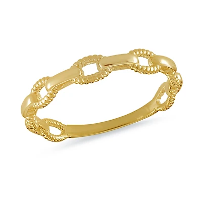 Bague  chaîne 10K. Color: jaune | Doucet Latendresse