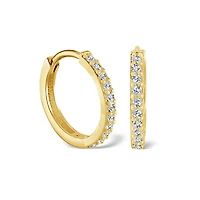 Hoop earrings for women with cubic zirconia