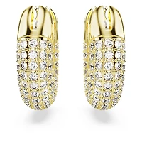 Boucle d'Oreilles Dextera en Métal Plaqué Or avec Cristaux Swarovski